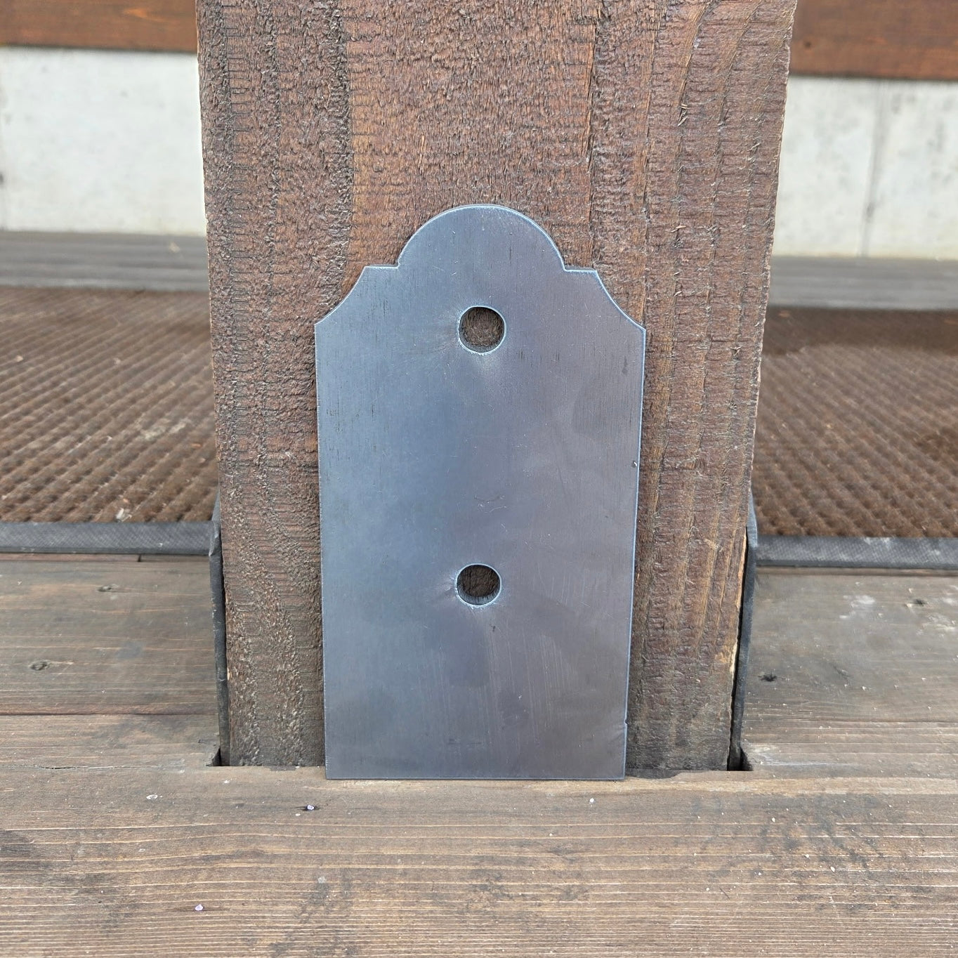 Classic Iron Faux Post Base - Straps Only, No Base  | Not Structural