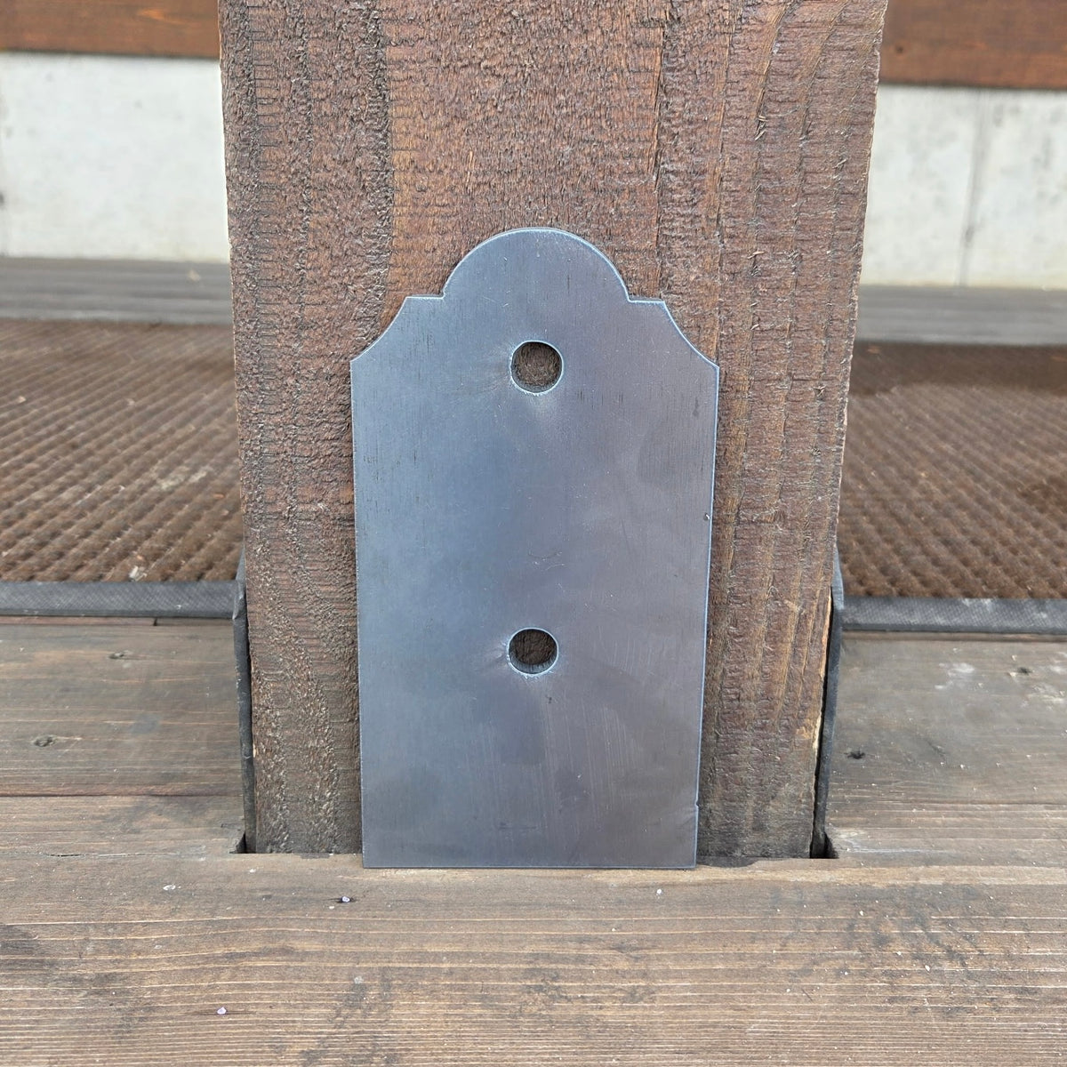 Classic Iron Faux Post Base - Straps Only, No Base  | Not Structural