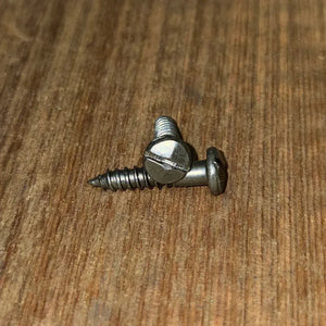 #6 Hammered Slotted Head Decorative Screw - Old West Iron