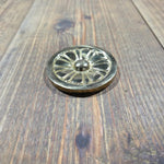 Solid Brass Wagon Wheel Rosette - 2 11/16" - Old West Iron