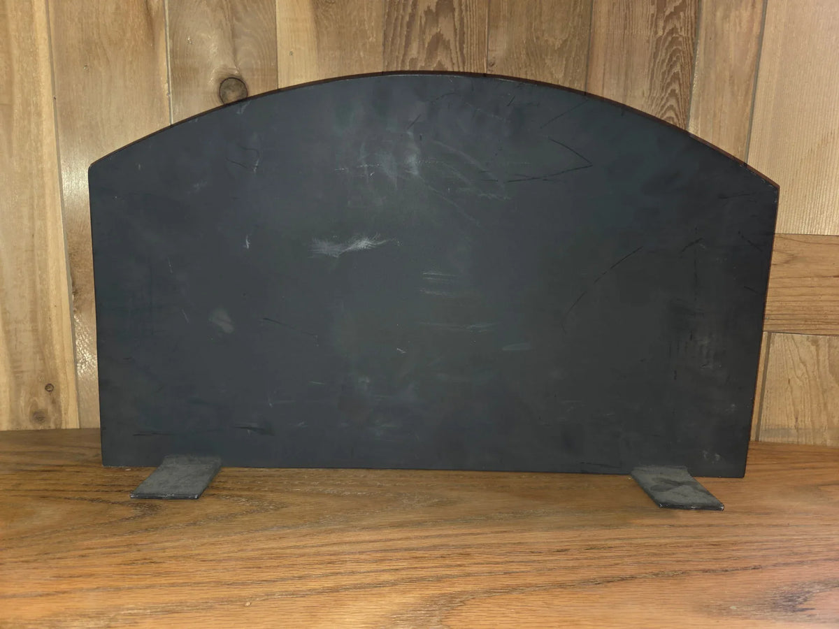 IN STOCK - Scandinavian Arched Freestanding Pizza Oven Door 13 1/8" x 22 1/16" - Old West Iron