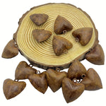 20pcs Rusty Heart Bells - Old West Iron