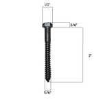 5/16" Dia. Hammered Hex Head Lag