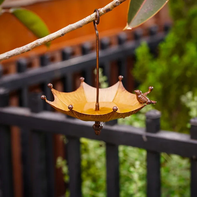 Iron Umbrella Bird Feeder - Old West Iron
