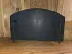 IN STOCK - Scandinavian Arched Freestanding Pizza Oven Door 13 1/8" x 22 1/16" - Old West Iron