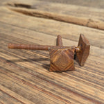 Ornate Tapered Square Head Bolt 1/4" dia. x 1" length