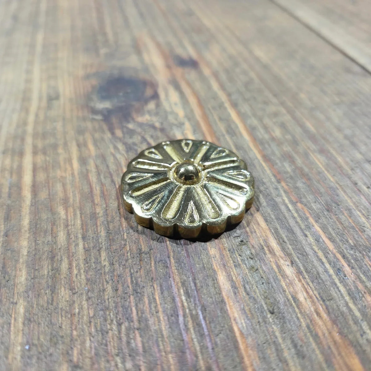 Sunburst Brass Rosette - 1 1/2" - Old West Iron