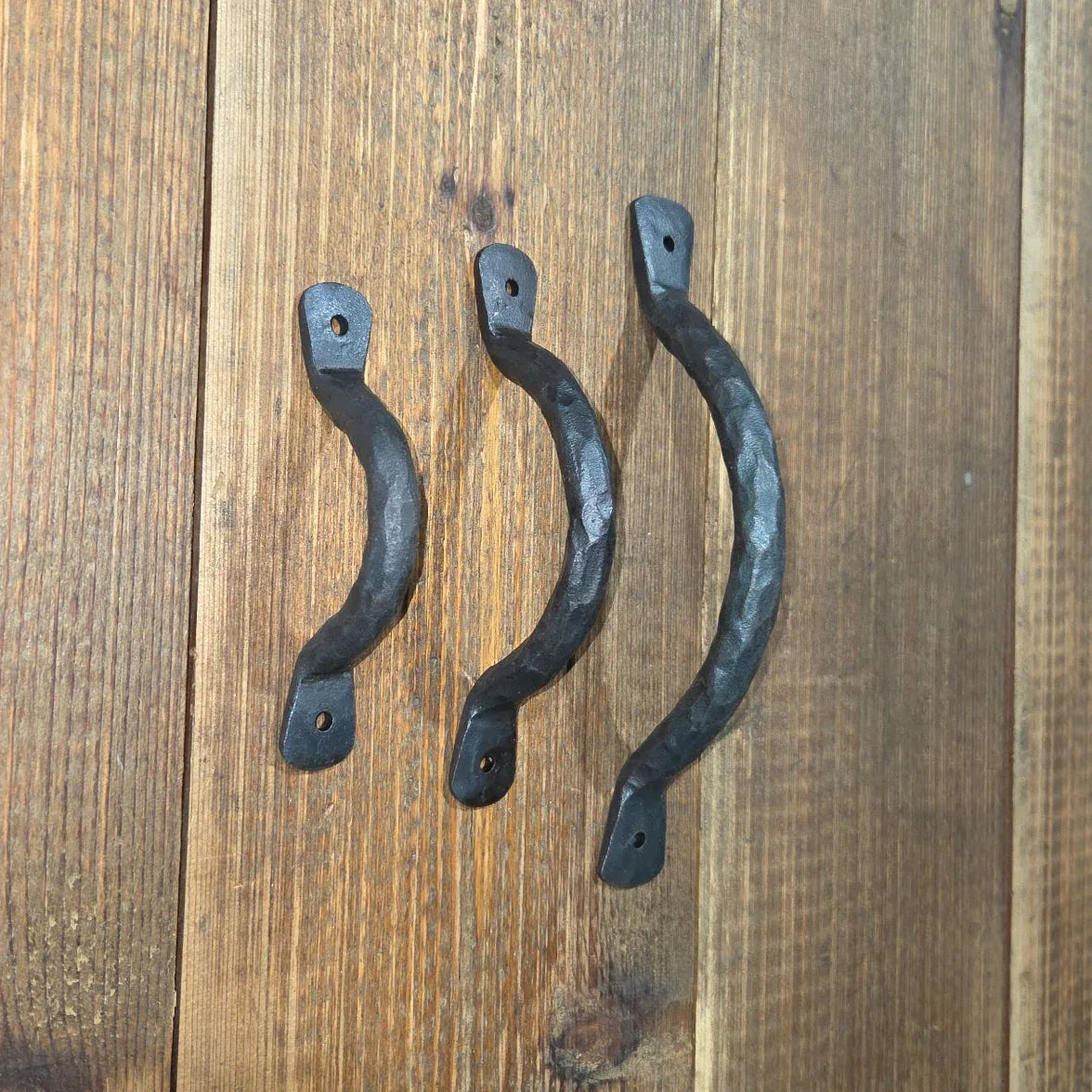 14th Century Wrought Iron Cabinet Handle - Old West Iron