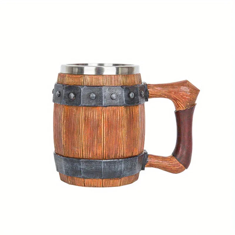Stainless Steel Whiskey Barrel Coffee Mug - Old West Iron