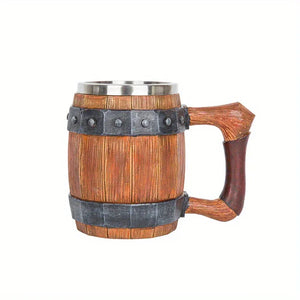 Stainless Steel Whiskey Barrel Coffee Mug - Old West Iron