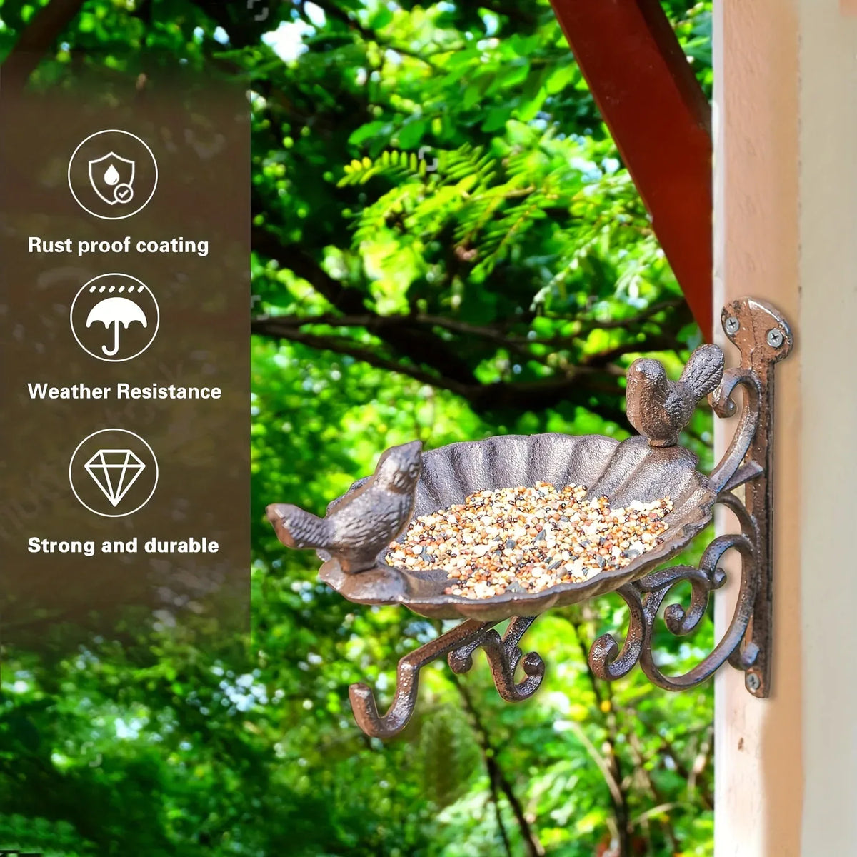 Heavy Duty Bird Feeder - Old West Iron