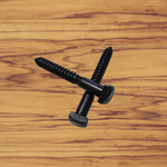 1/2" Dia. Smooth Black Oxide Square Head Lag