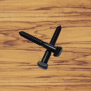 1/2" Dia. Smooth Black Oxide Square Head Lag - 1 1/2" / Black Oxide