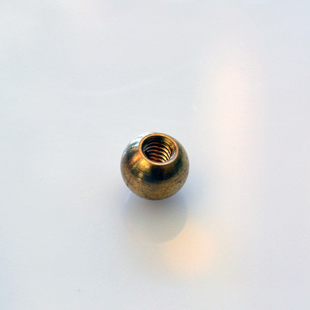Brass Ball - 3/8" Diameter - Threaded 8-32