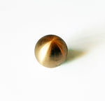 1" Ball - Brass - Threaded 3/8" Diameter Standard Lamp Thread