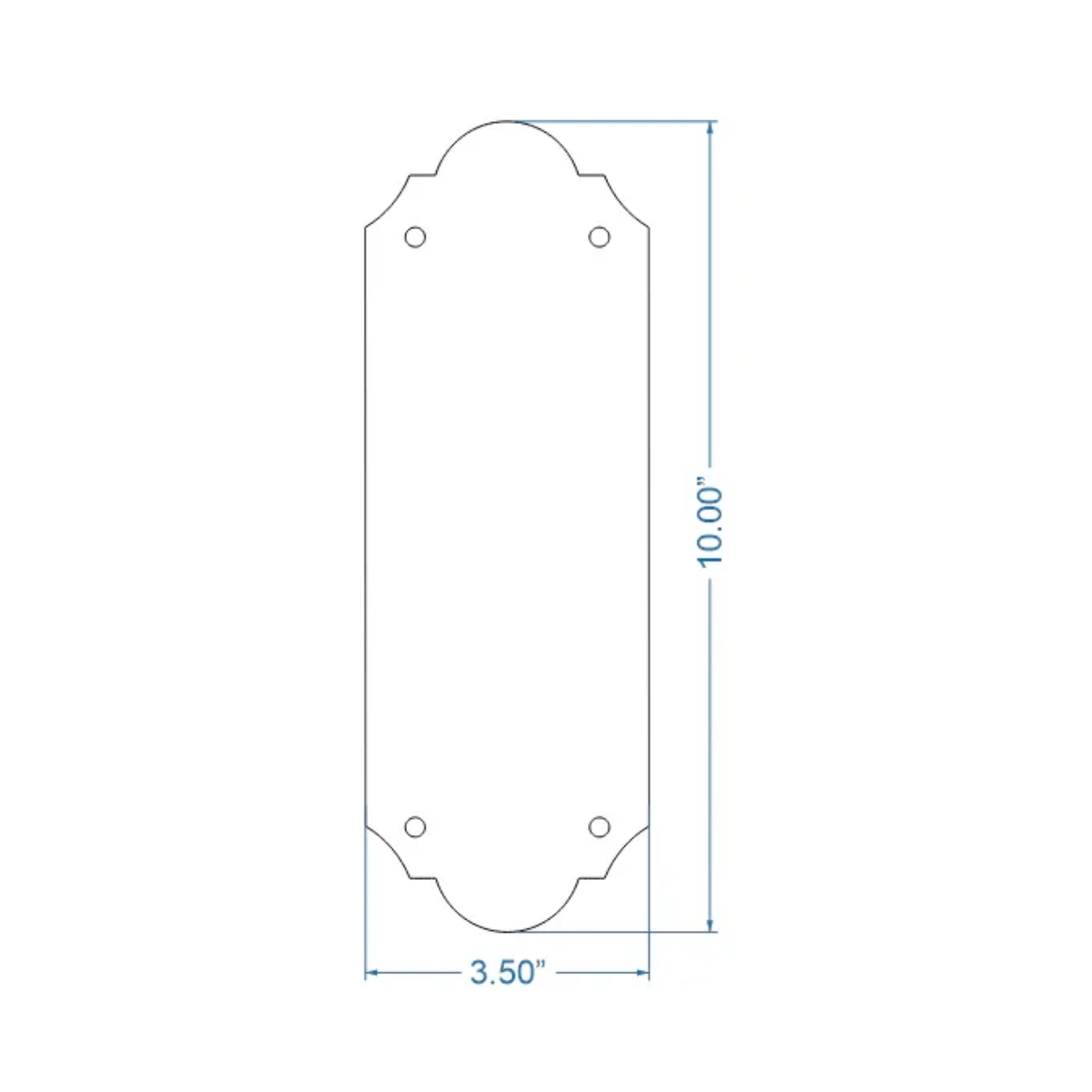 Classic Iron Push Plate