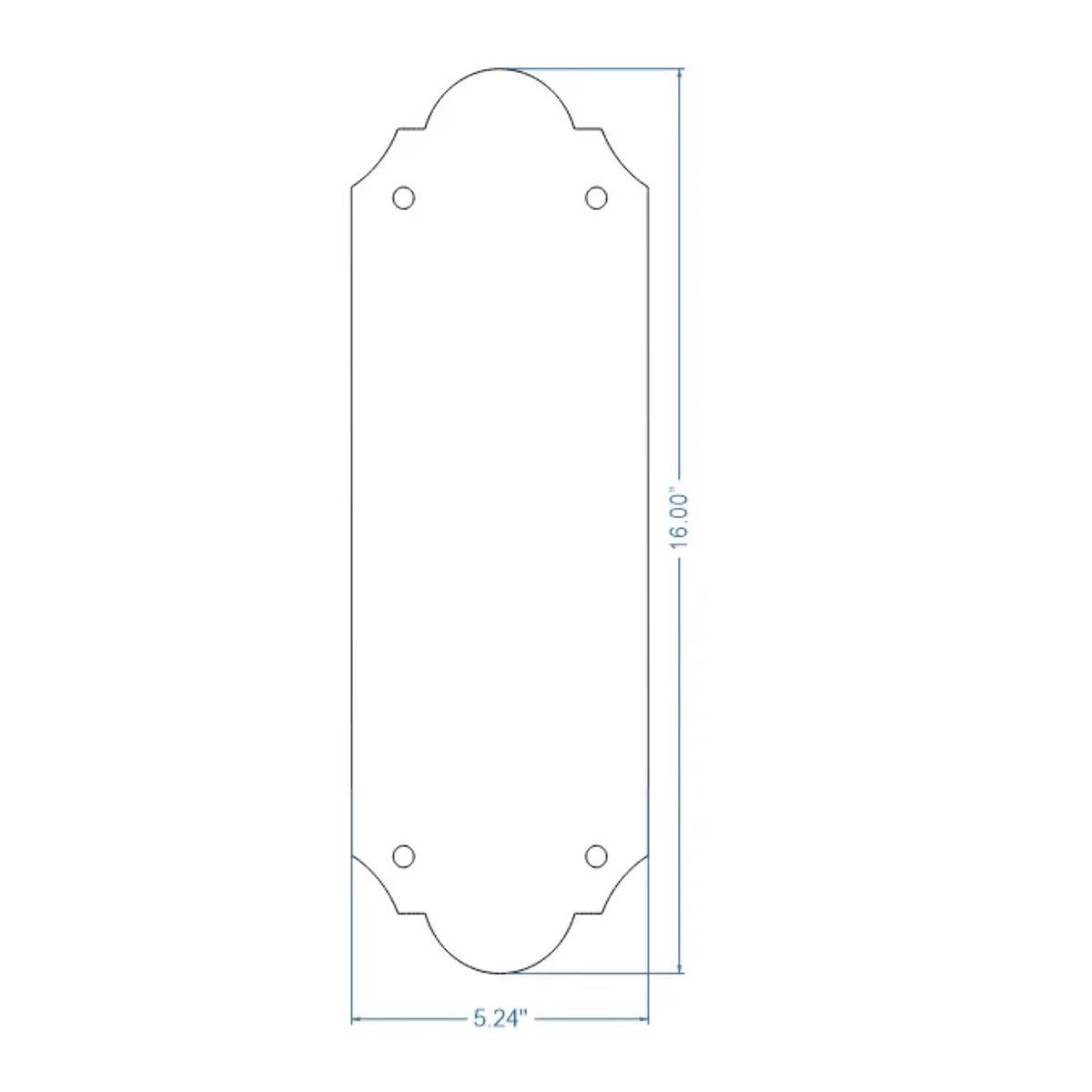 Classic Iron Push Plate
