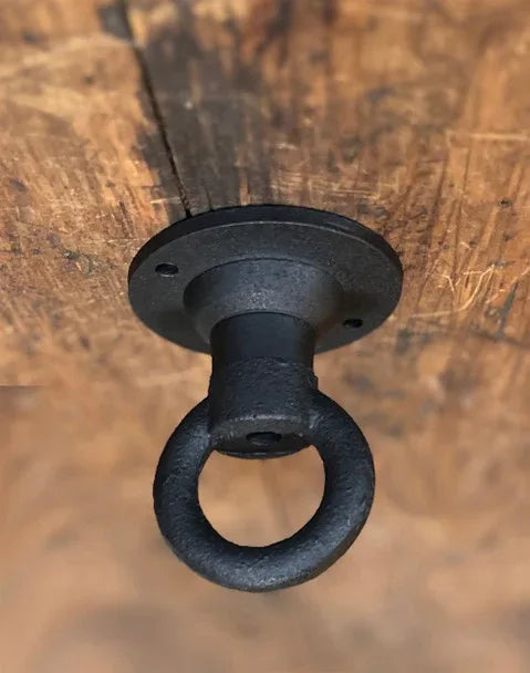 3" Cast Aluminum Ceiling Loop - Black Finish - Old West Iron