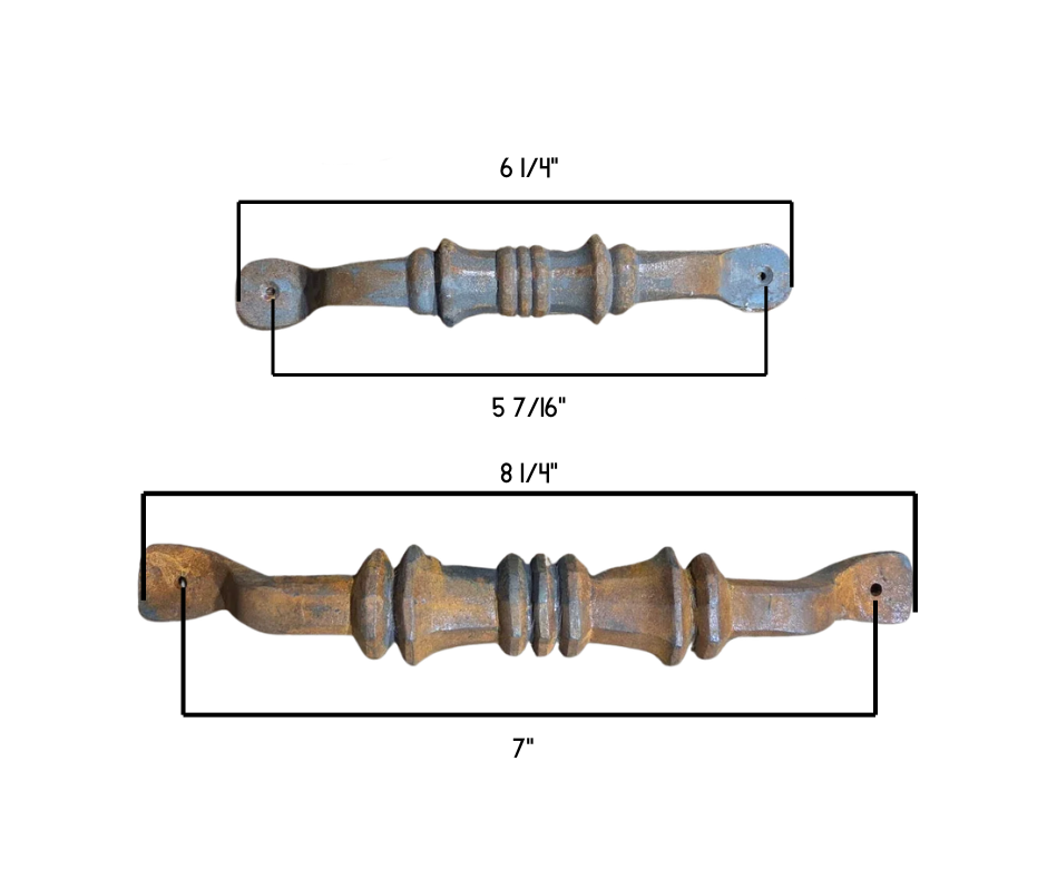 Tudor Revival Iron Cabinet Handle