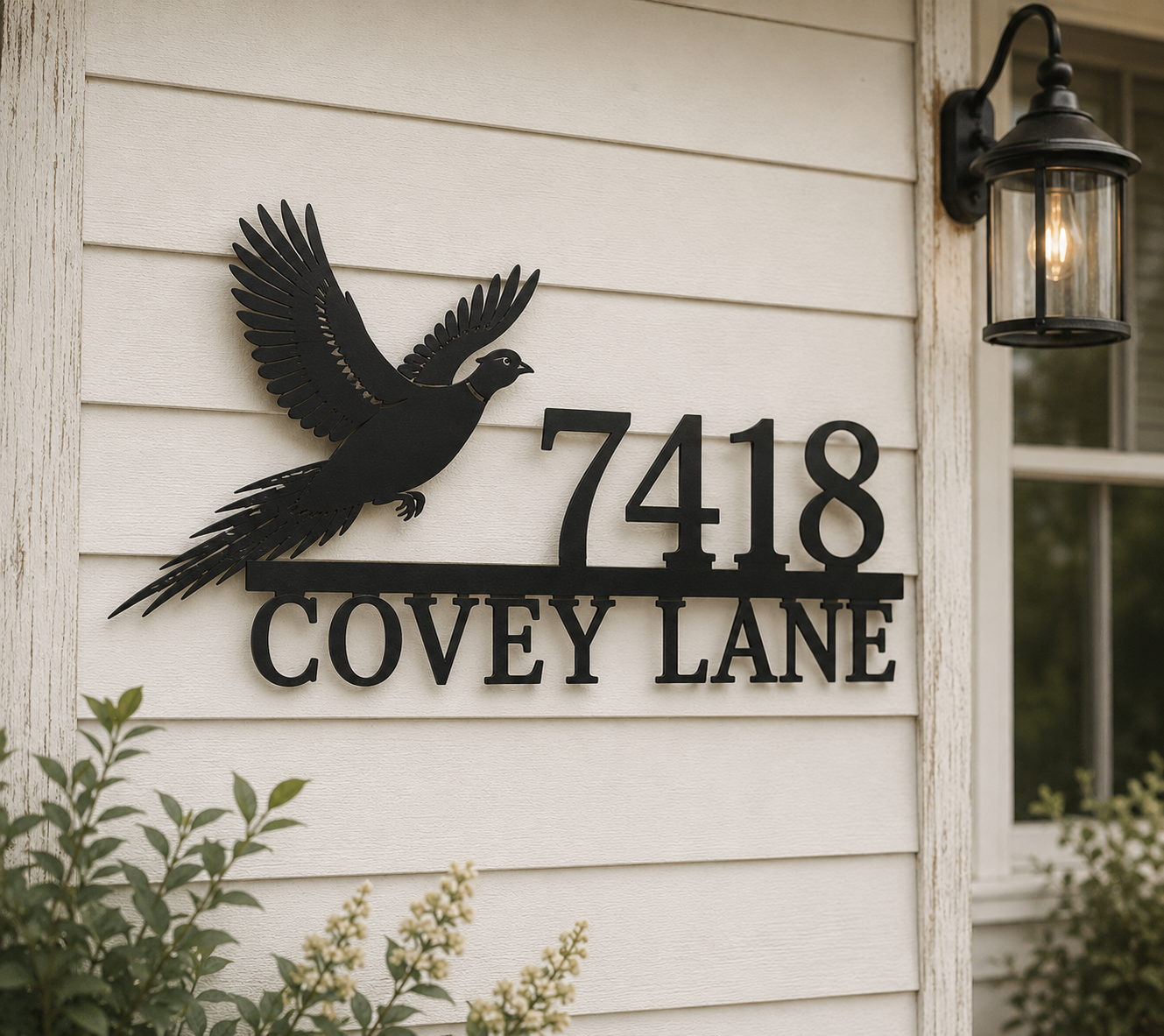 Pheasant Address Sign