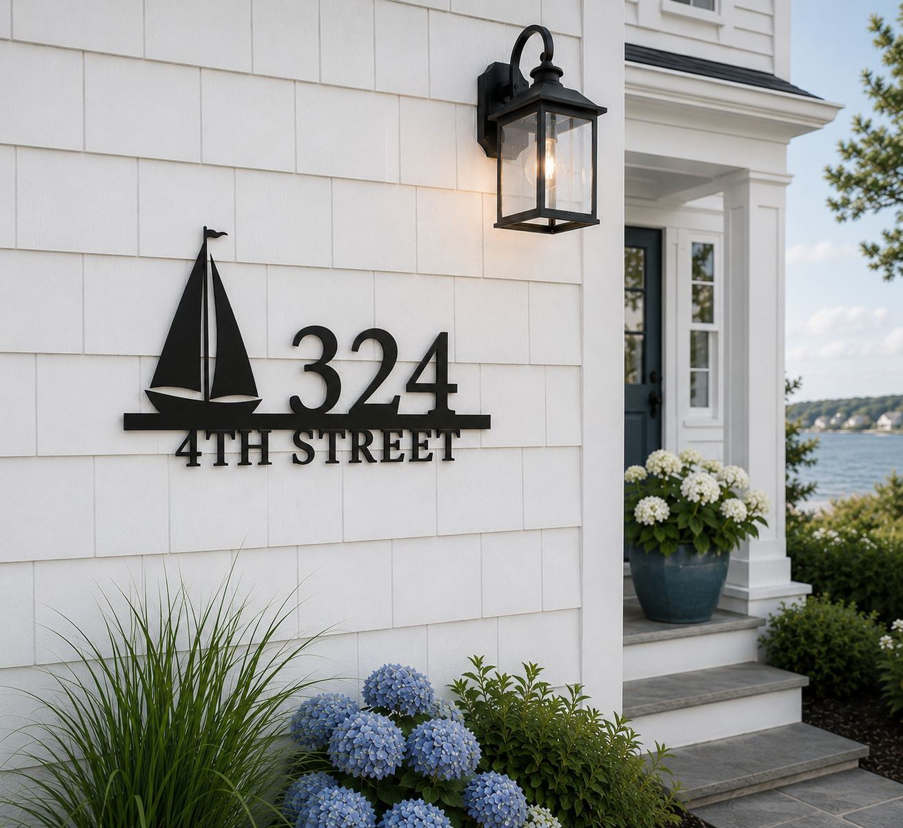 Sail Boat Address Sign