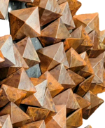 3/4" Square Hammered Pyramid Head Nails - Old West Iron