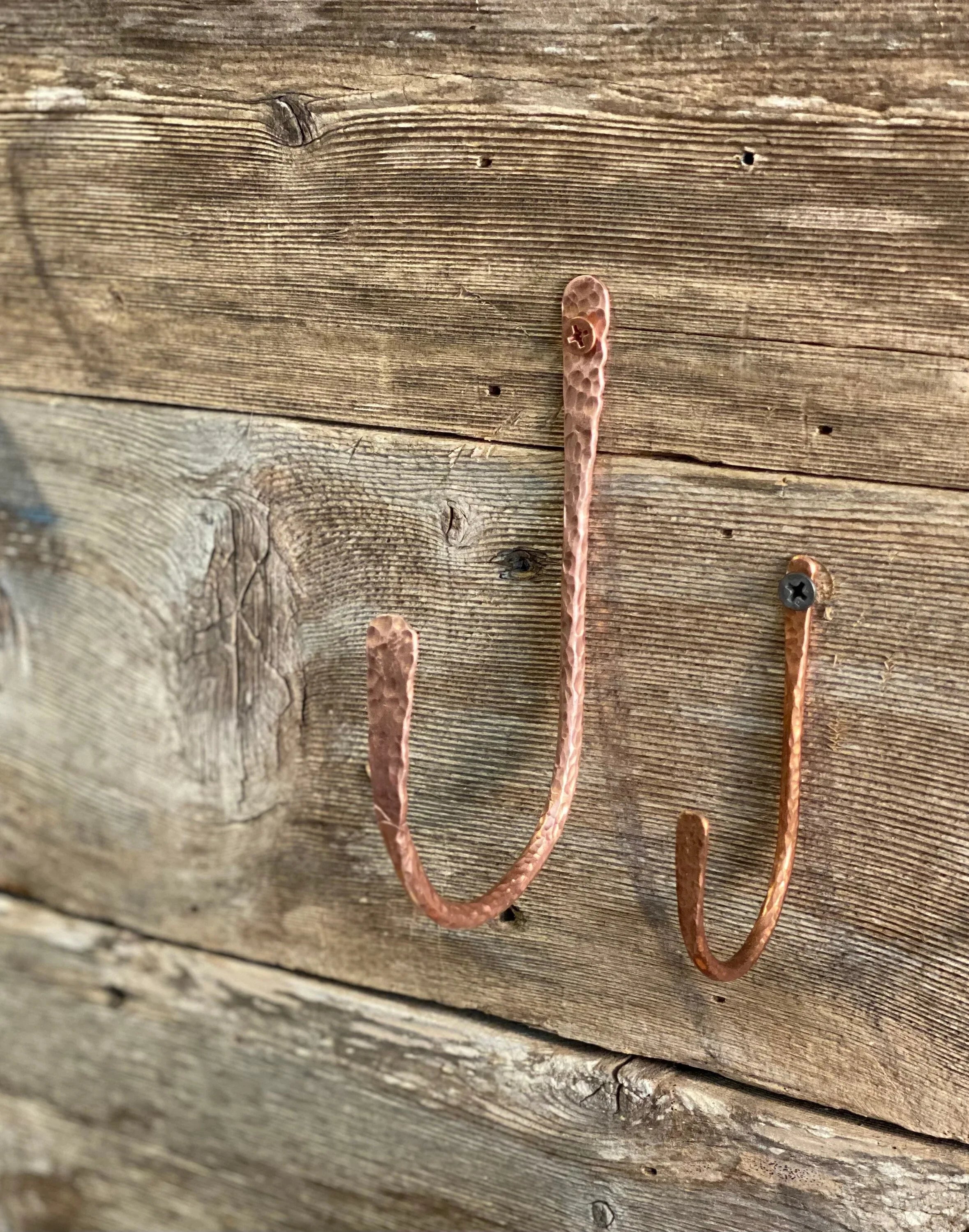 Extra large Copper J Hook - Old West Iron