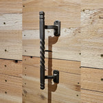 Offset Twisted Door Pull - Old West Iron