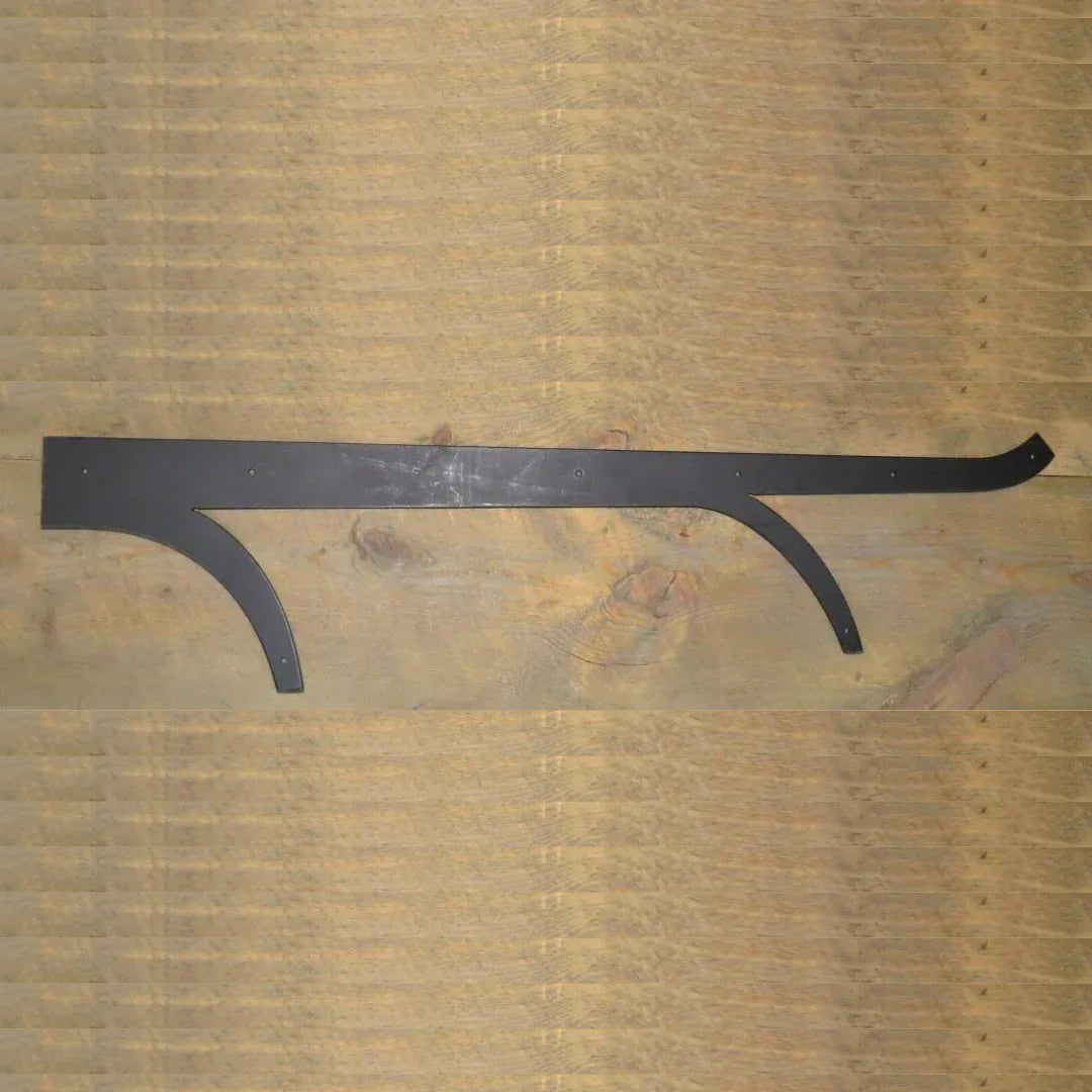XL Scandinavian Wrought Iron Faux Hinge Strap - Old West Iron