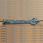 XL Roman Acanthus Wrought Iron Faux Hinge Strap - Old West Iron
