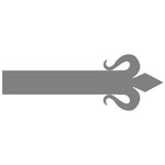 XL Spanish Mission Wrought Iron Faux Hinge Strap - Old West Iron