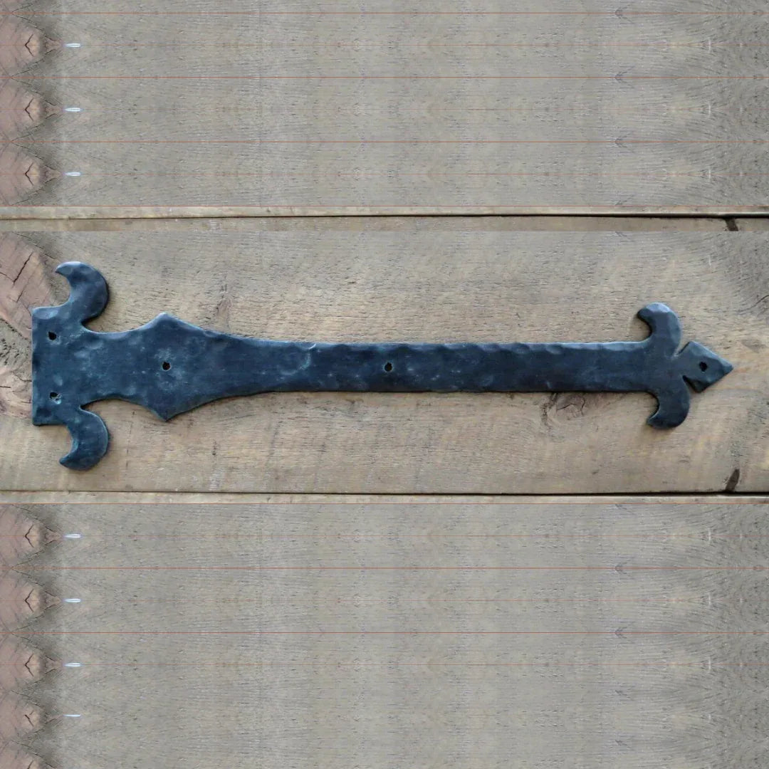 XL French Empire Iron Faux Hinge Strap - Old West Iron