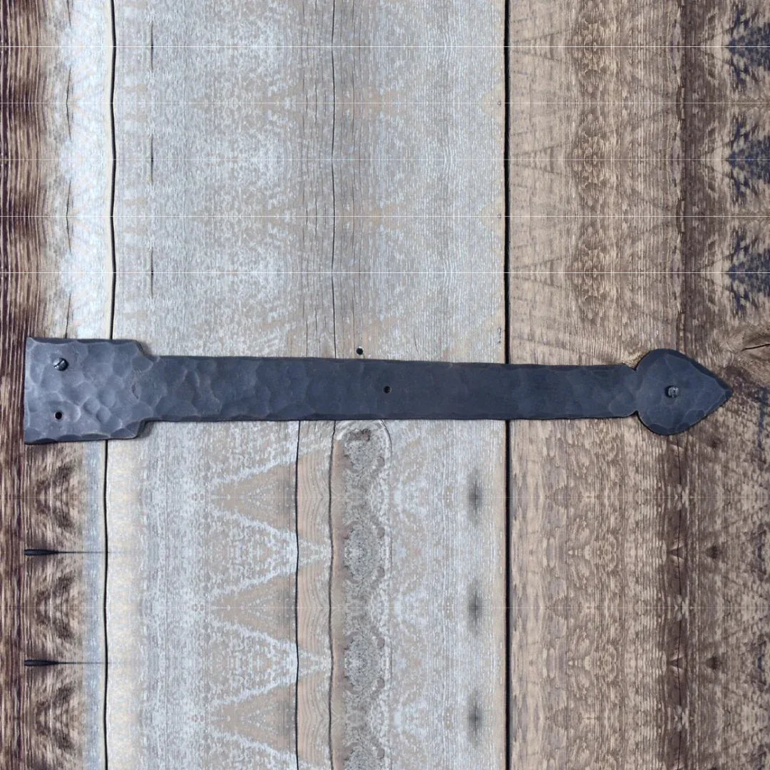 XL Tudor Wrought Iron Faux Hinge Strap - Old West Iron