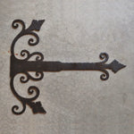 Old California Hacienda Wrought Iron Garage Door Dummy Hinge Strap - Old West Iron