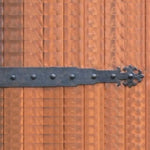 Portuguese Gothic Wrought Iron Garage Door Dummy Hinge Strap - Old West Iron