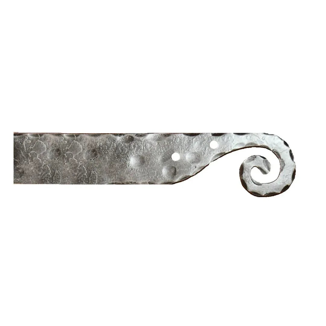 Greek Ionic Iron Garage Door Dummy Hinge Strap - Old West Iron