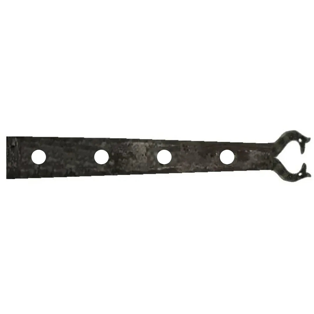 Viking Folk Wrought Iron Garage Door Dummy Hinge Strap - Old West Iron