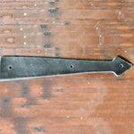 Neo-Classical Wrought Iron Garage Door Dummy Hinge Strap - Old West Iron