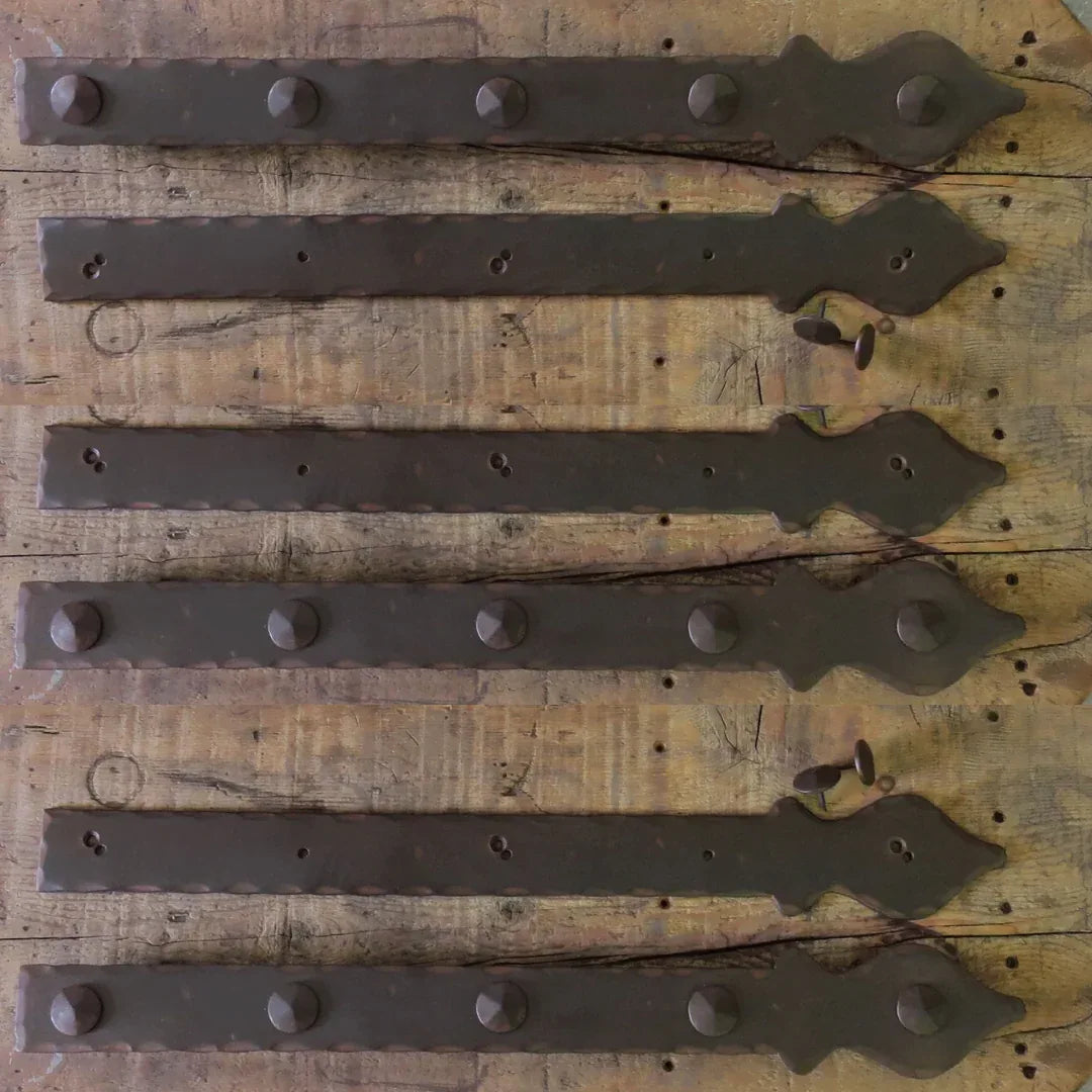 Cottage Iron Garage Door Dummy Hinge Strap - Old West Iron