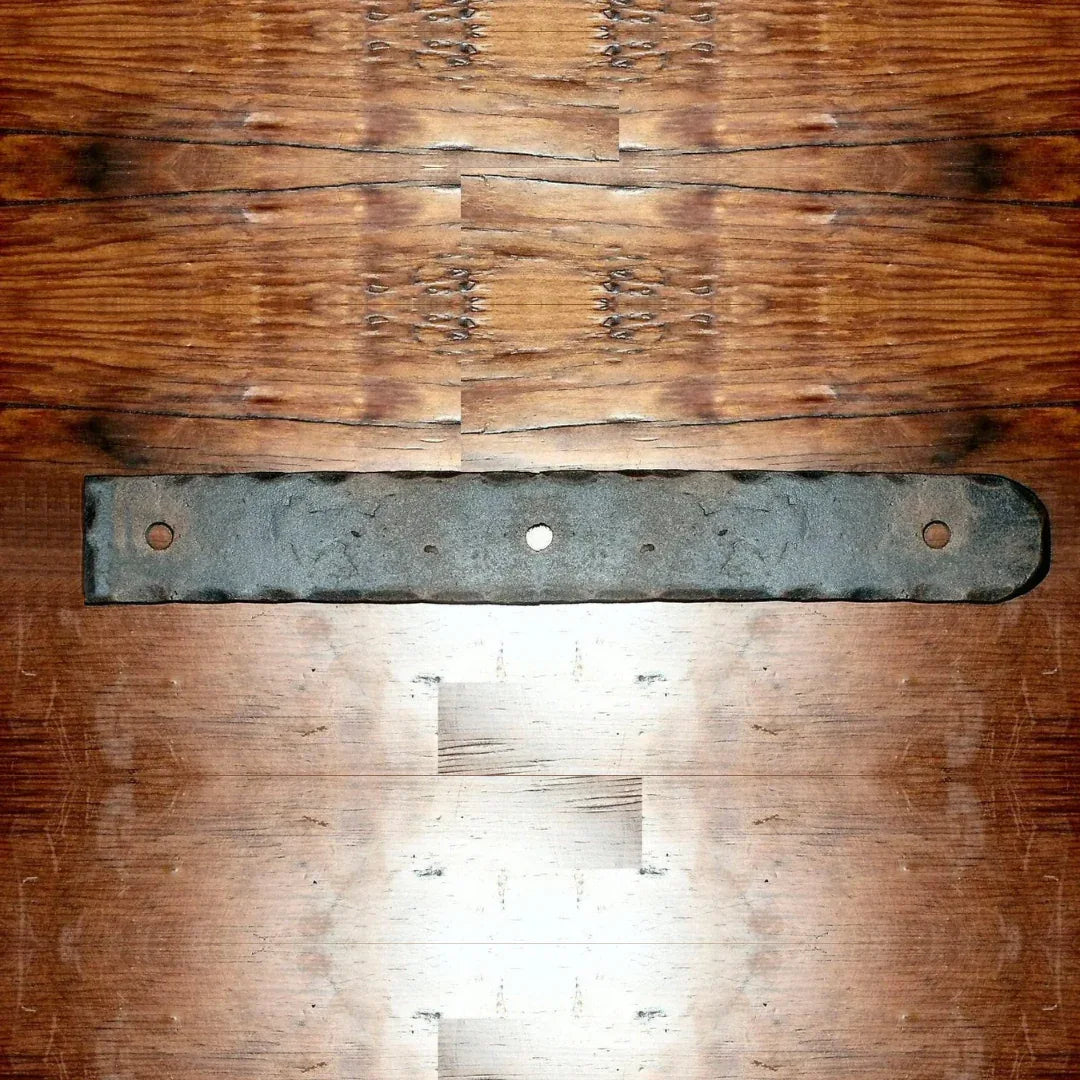 Tuscan Villa Wrought Iron Garage Door Dummy Hinge Strap - Old West Iron