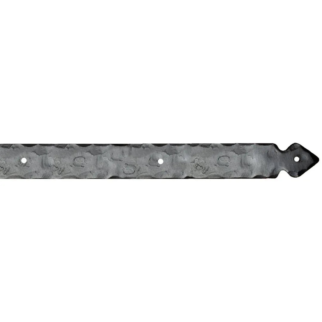 Rustic Wrought Iron Garage Door Dummy Hinge Strap - Old West Iron
