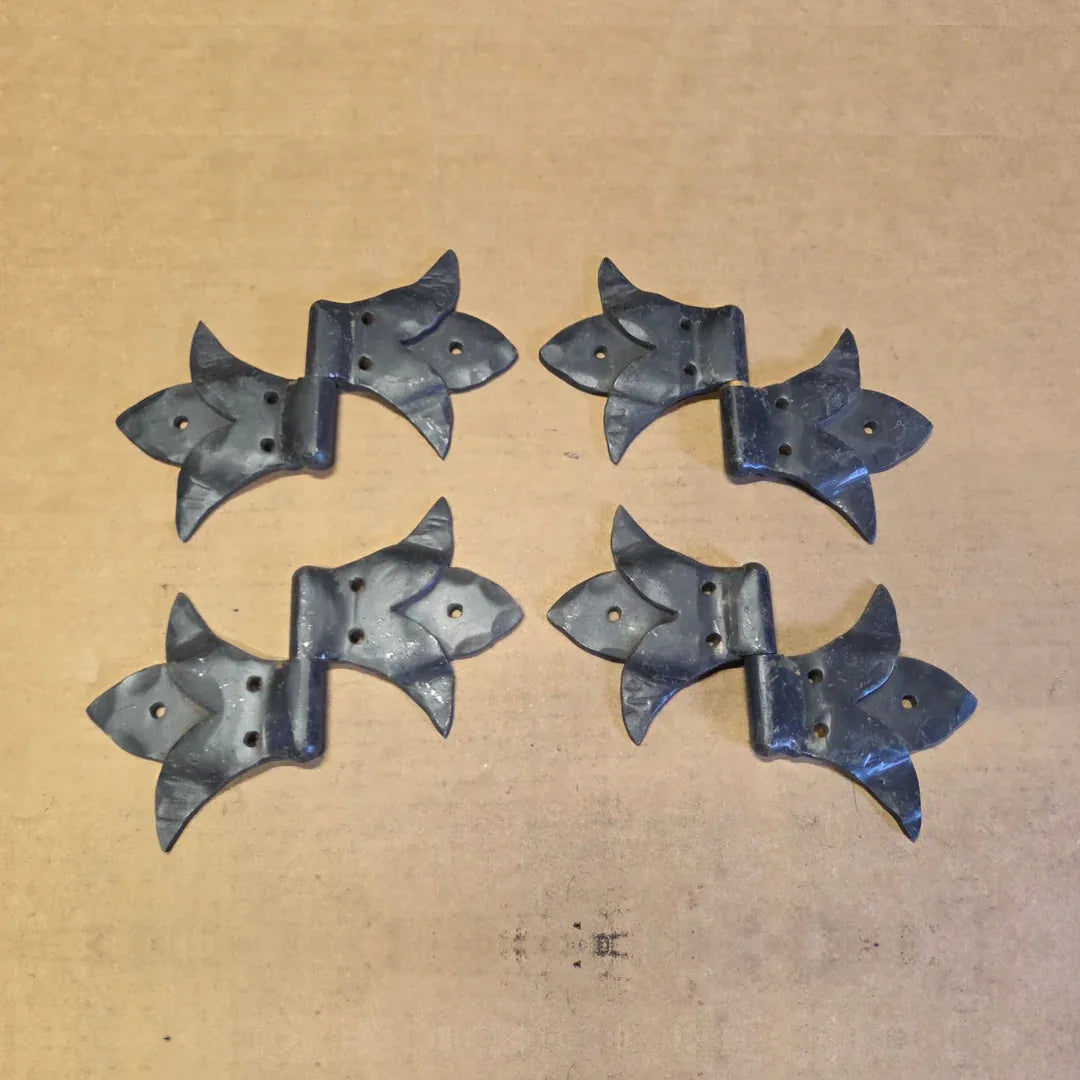 IN STOCK Babylonian Fleur De Lis Iron Hinge - Old West Iron