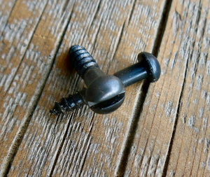 #7 Antique Restoration Slotted Bubble Head Decorative Screw - 1" / Black Oxide