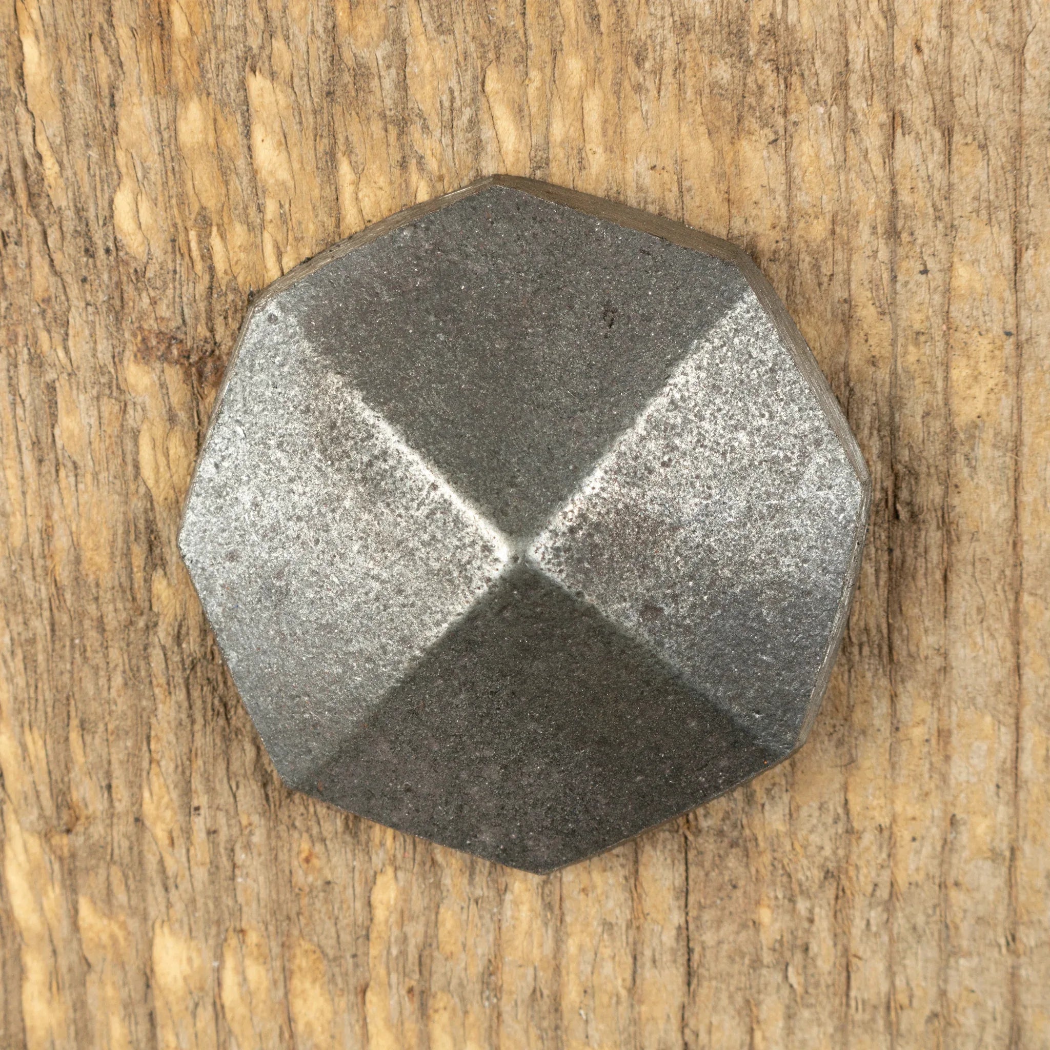 1 1/2" Hex Pyramid Head Clavo / Decorative Nail Head - Old West Iron