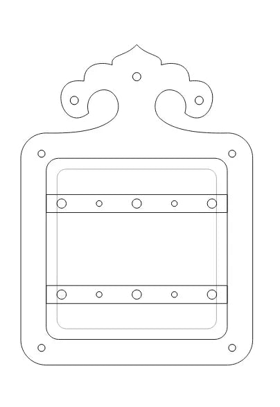 Isabelline Iron Speakeasy Door - Old West Iron