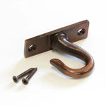 2" Cast Iron Ceiling Hook - Antique Copper Finish - Old West Iron