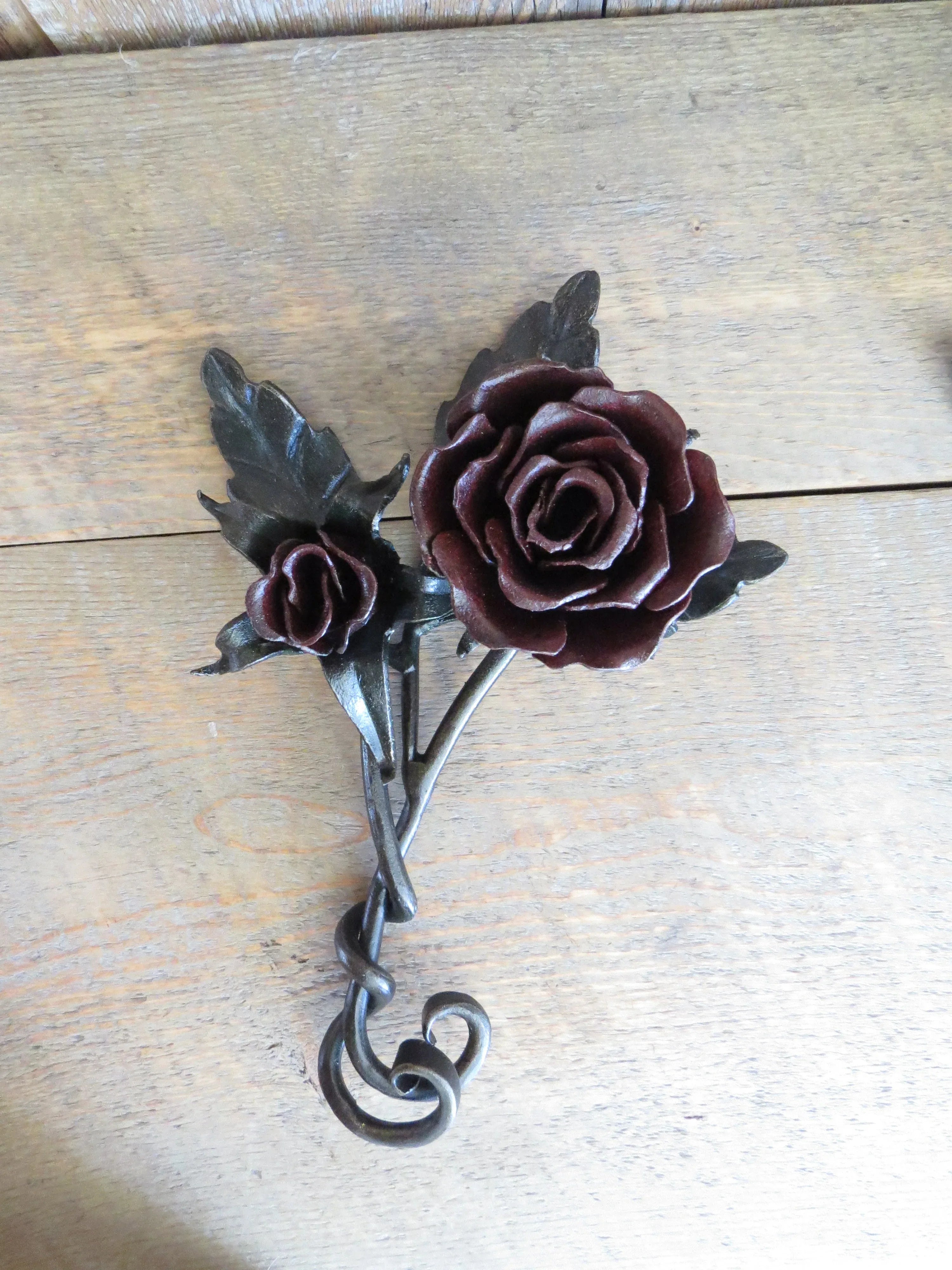 Twisted Pair of Roses - Old West Iron