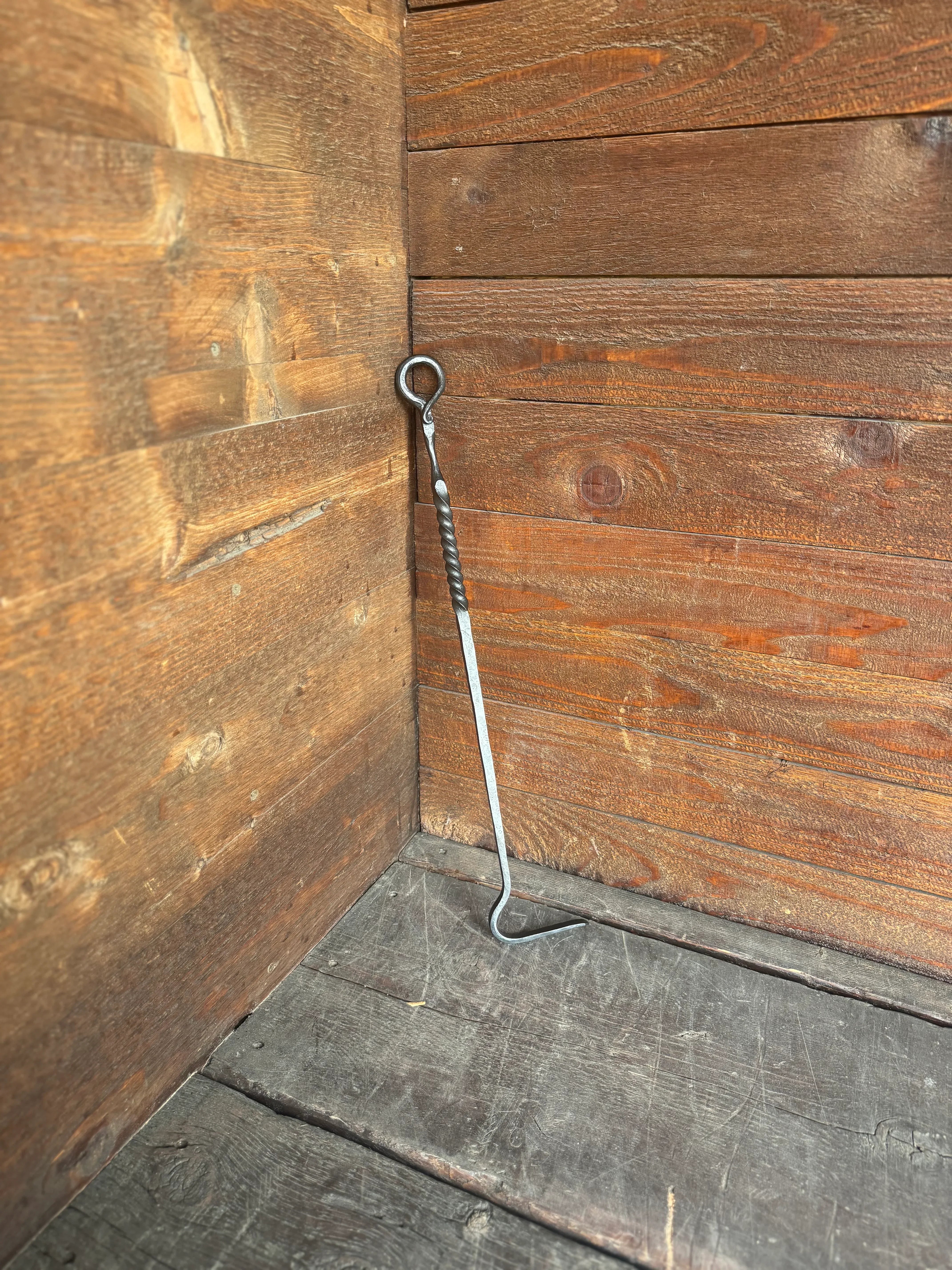 Twisted Iron Fireplace Poker - Old West Iron