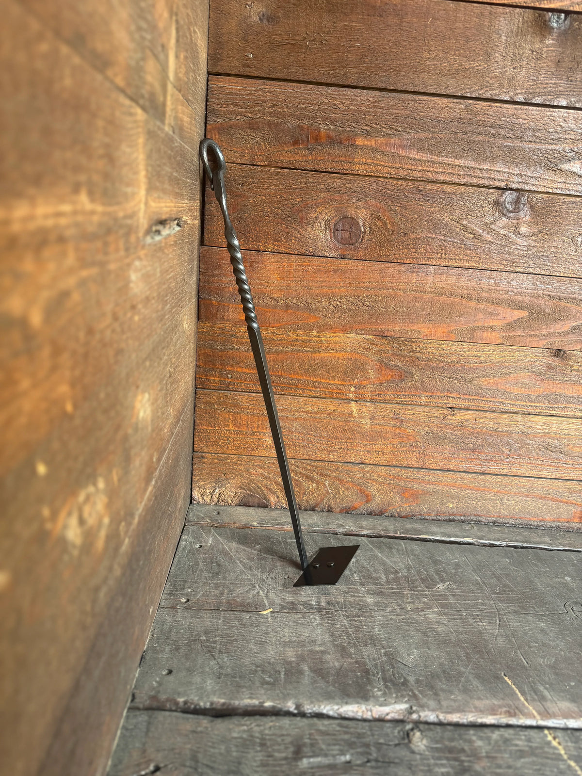 Twisted Iron Fireplace Ash Rake - Old West Iron