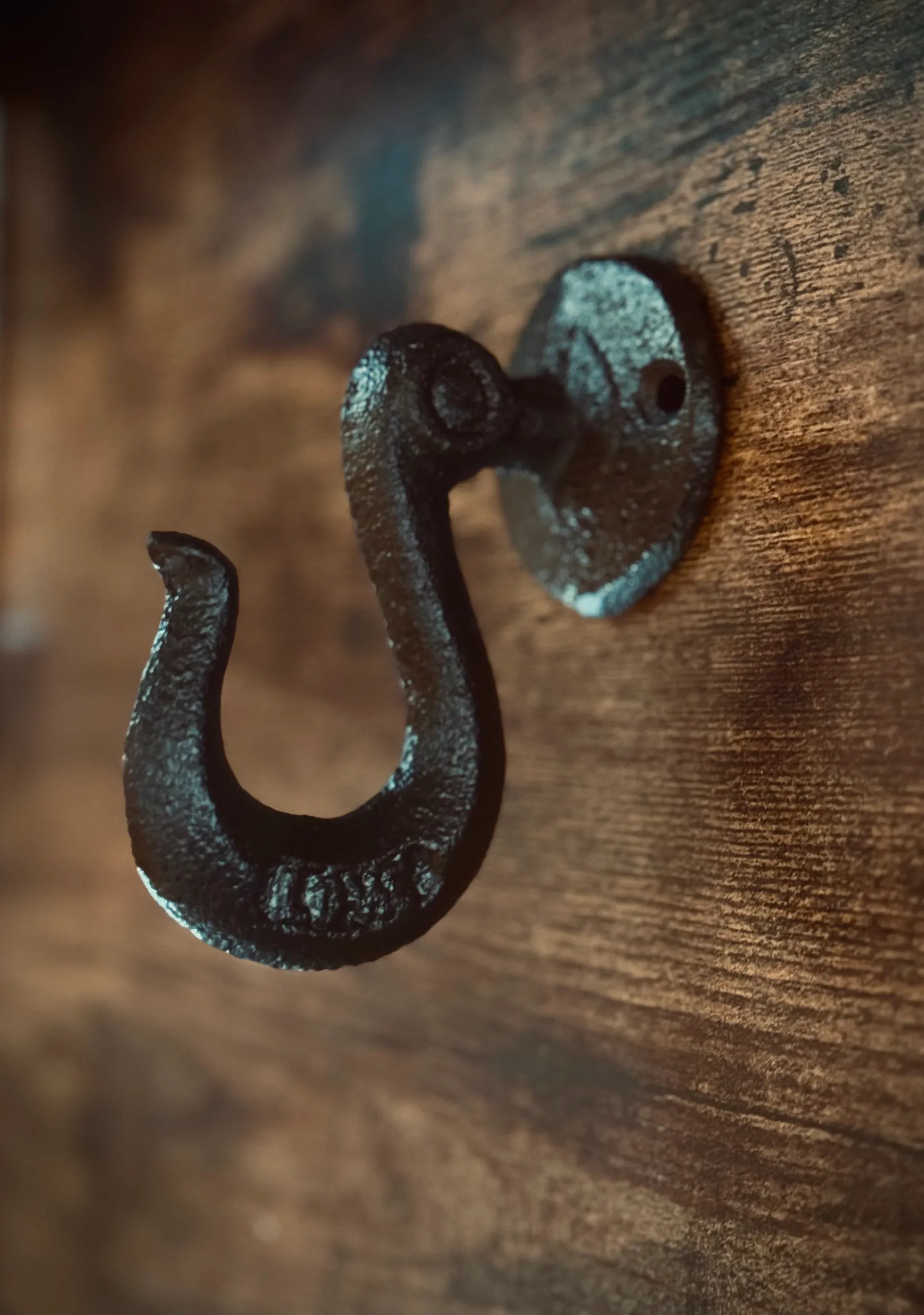 Rustic Cast Iron Hook - Old West Iron